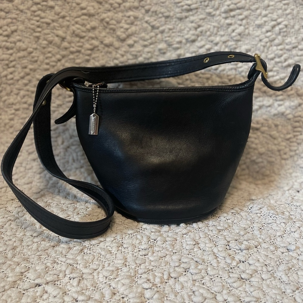 Vintage Coach | Maggie Duffle (Mini) | 9019 | black leather